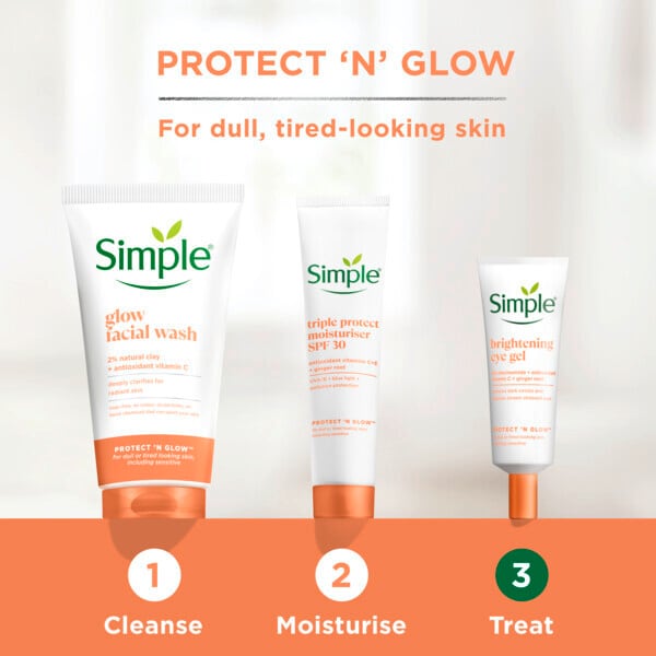 Simple Protect 'N' Glow Triple Protect Moisturiser SPF 30 40 ml