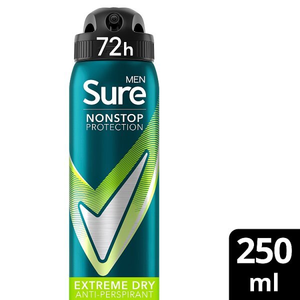 Sure Men Nonstop Protection Extreme Dry Anti-Perspirant Aerosol 250 ml