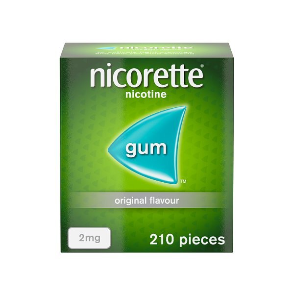 Nicorette® Original 2mg Nicotine Gum 210s (Stop Smoking)