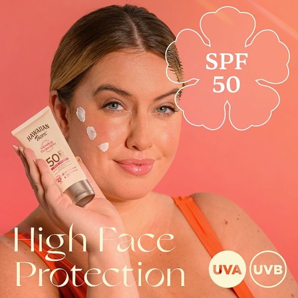 Hawaiian Tropic Glowing Protection Face Cream SPF50 50ml