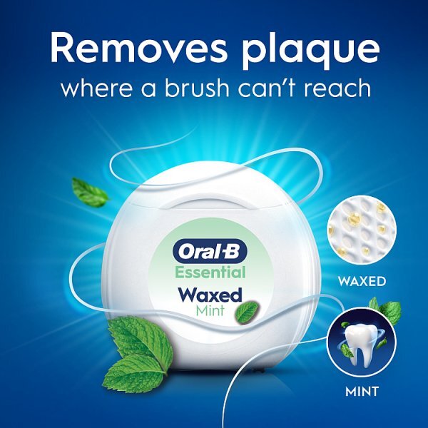 Oral-B Essential Floss Waxed Mint Duo Pack 50M