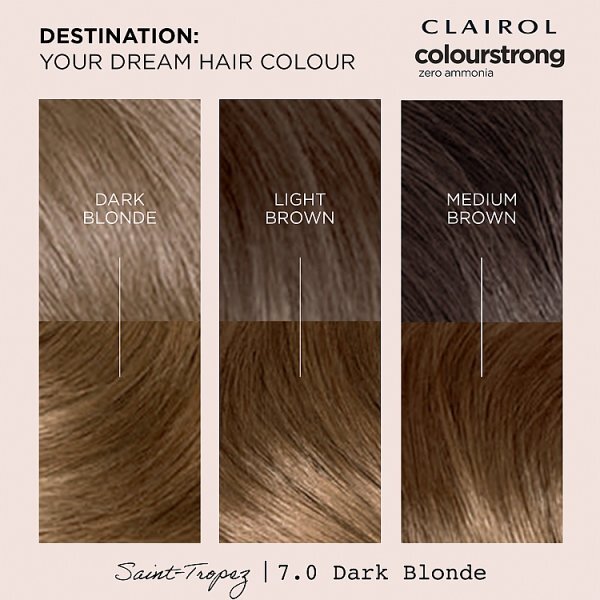 Clairol Colour Strong Permanent Hair Dye 7.0 Dark Blonde