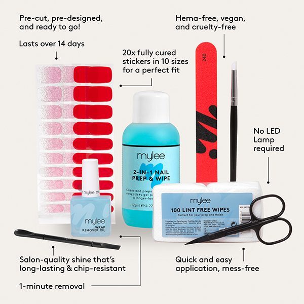 Mylee Gel Nail Wrap Kit