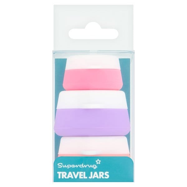 SD TRAVEL BOTTLES SILICONE JARS X3