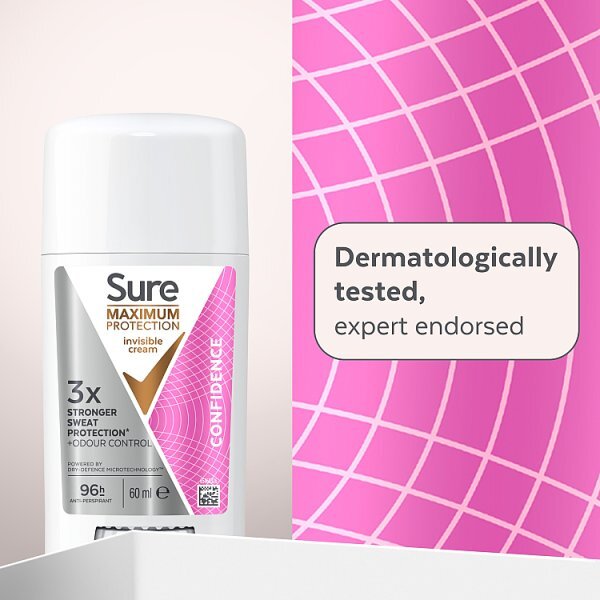 Sure for Women Deodorant Cream Stick Confidence Anti-perspirant 60ml