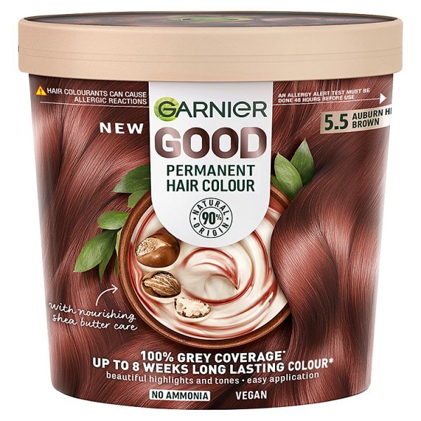 Garnier Good Permanent Hair Dye Auburn Hibiscus Brown 5.5