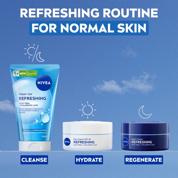 NIVEA Refreshing 24H Day Cream With Vitamin E spf30 50ml