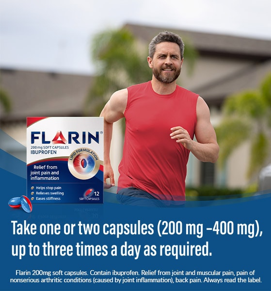 Flarin Joint & Muscular Pain Relief 12 Liquid Capsules