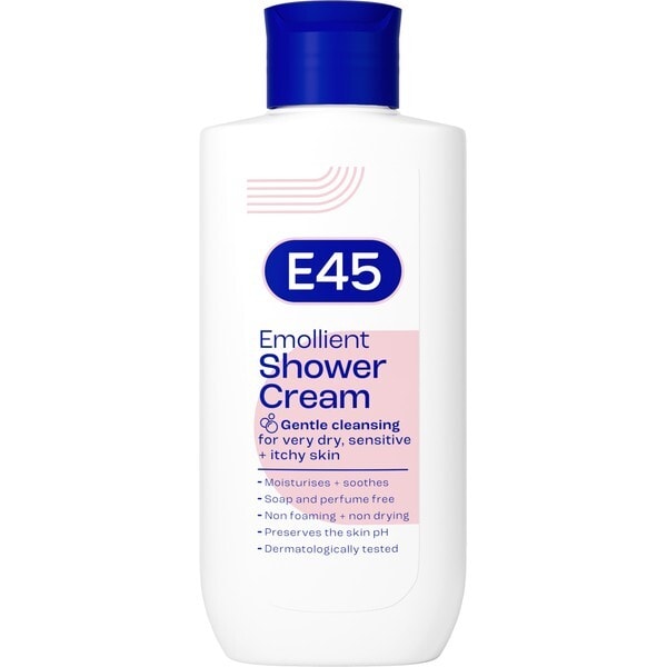 E45 Emollient Shower Cream for Dry & Sensitive Skin 200ml