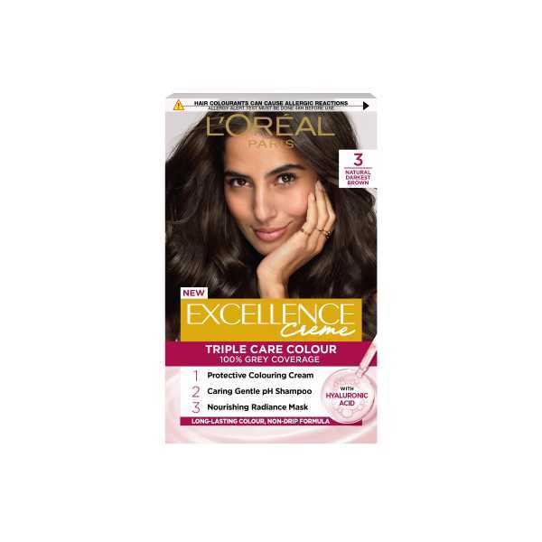 Excellence Creme 3 Natural Darkest Brown Hair Dye