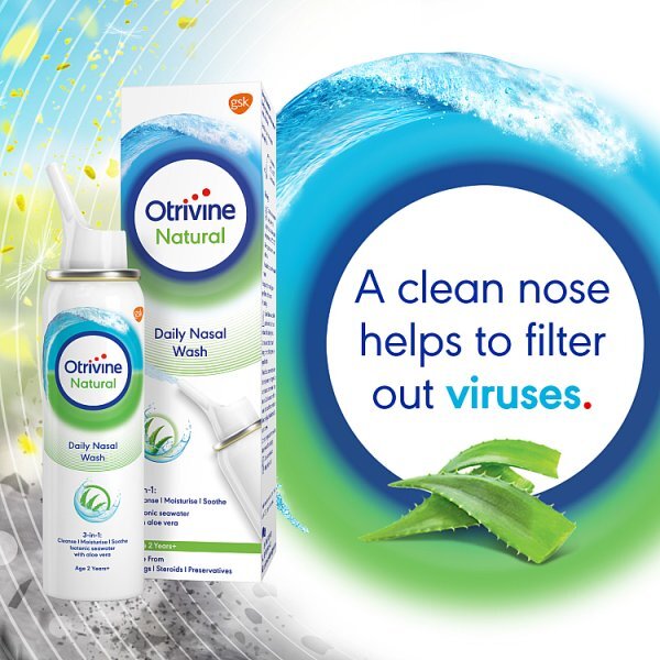 Otrivine Natural Nasal Spray With Aloe Vera 100Ml