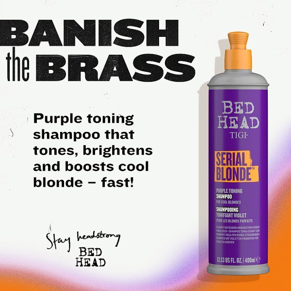 Bed Head Serial Blonde Purple Toning Shampoo 400Ml