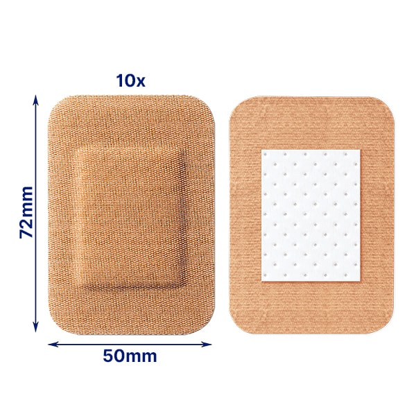 Elastoplast Fabric Knee & Elbow Large Pad, 10 Plasters