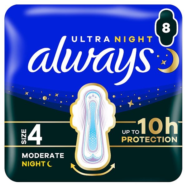 Always&nbsp;Ultra&nbsp;Sanitary&nbsp;Towels&nbsp;Secure&nbsp;Night&nbsp;(S4)&nbsp;Wings