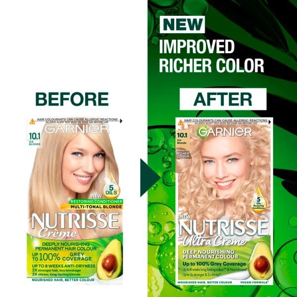 Garnier Nutrisse Permanent Hair Dye Ice Blonde 10.1