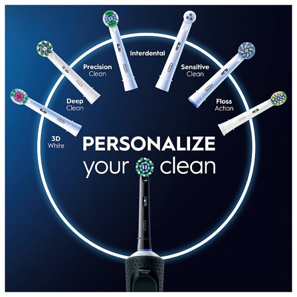 Oral-B Vitality PRO Twin Pack Black/White Electric Toothbrushes