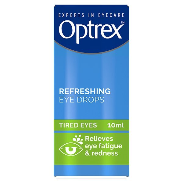 Optrex Refreshing Eye Drops For Tired Eyes Revitalises 10ml