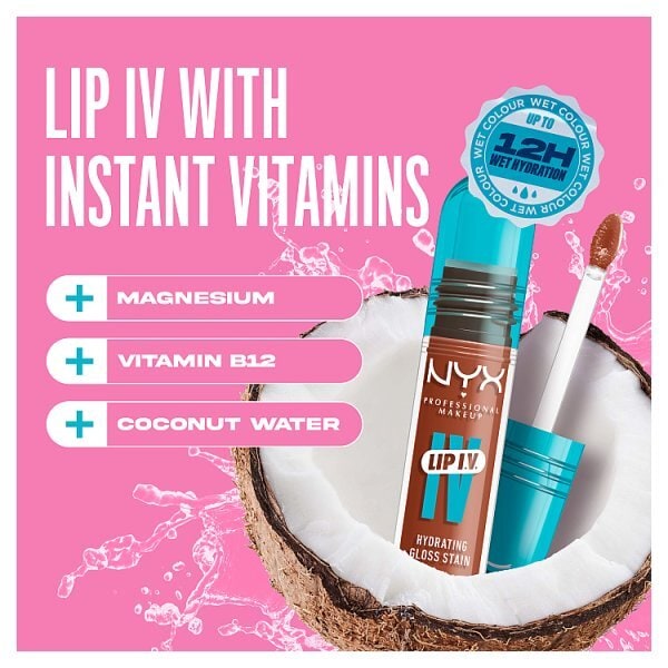 NYX Professional Makeup Lip IV Hydrating Lip Stain Gloss Caramel Drip