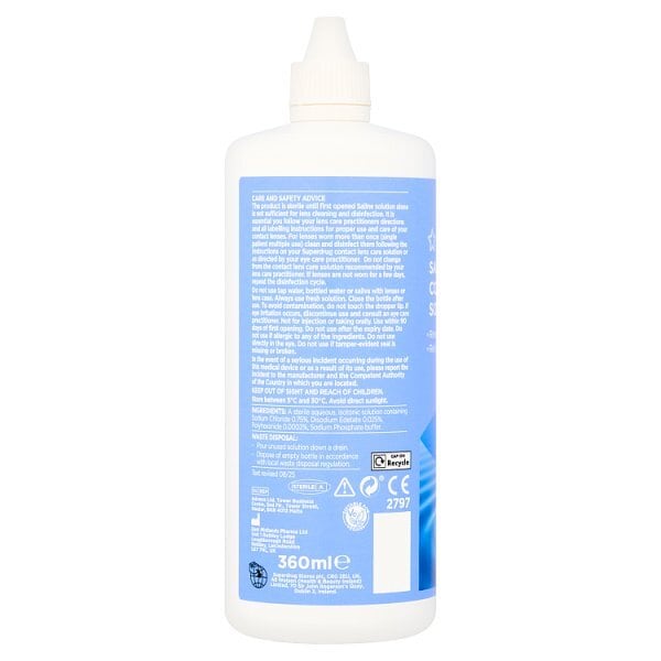 Superdrug Saline Contact Lens Solution 360ml