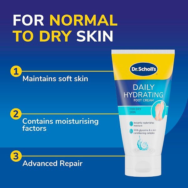 Scholl Hydration Boost Foot Cream For Dry Skin 150Ml