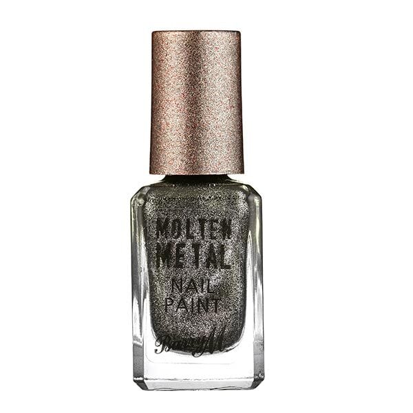 Barry M Molten Metal Glitter Nail Polish - Black Diamond