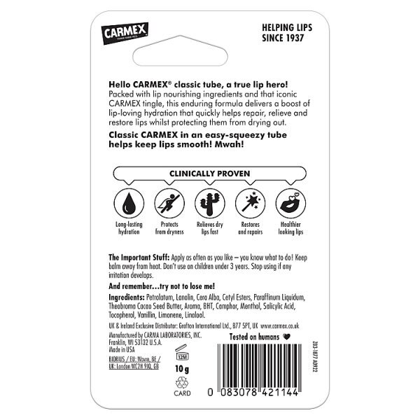 Carmex Lip Balm Moisture Tube 10g