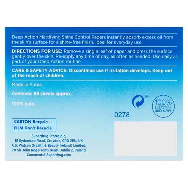 Deep Action Mattifying Shine Control Papers