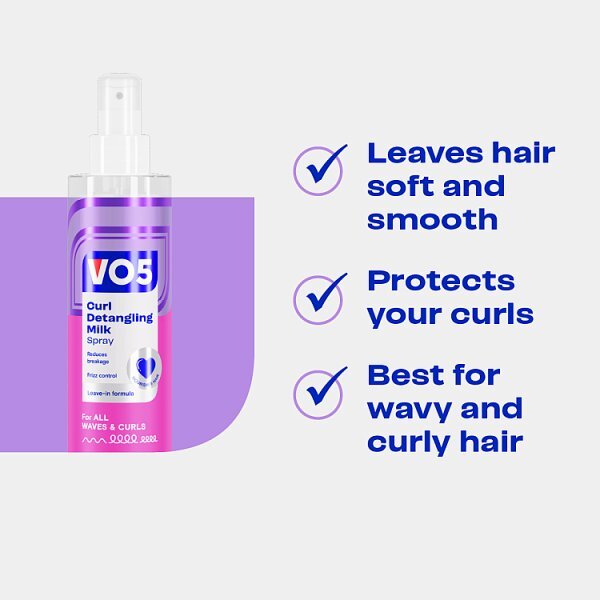 Vo5 Curl Detangling Milk Spray 200ml