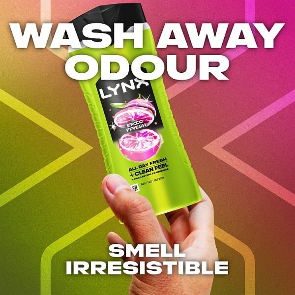 Lynx Epic Fresh 3-in-1 Body Wash Shower Gel 500 ml