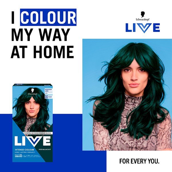 Schwarzkopf LIVE U75 Midnight Jade Permanent Hair dye