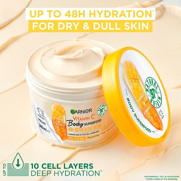 Garnier Body Superfood, Body Cream, Vitamin C & Mango, 380Ml