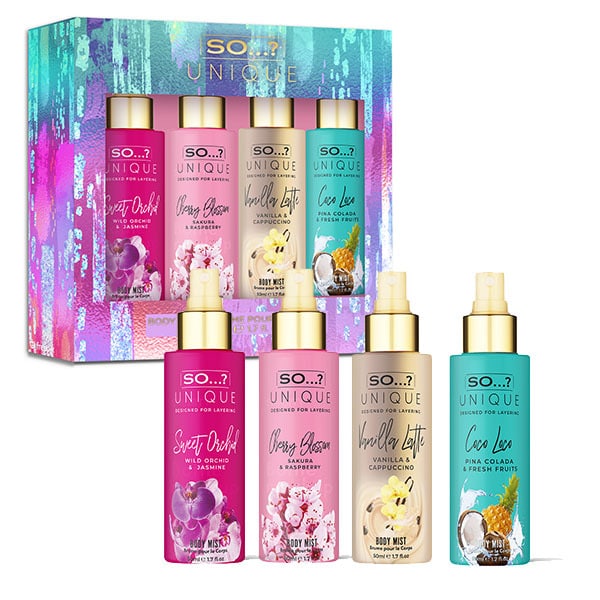 So&? Unique Mini Mist 4 X 50Ml Giftset