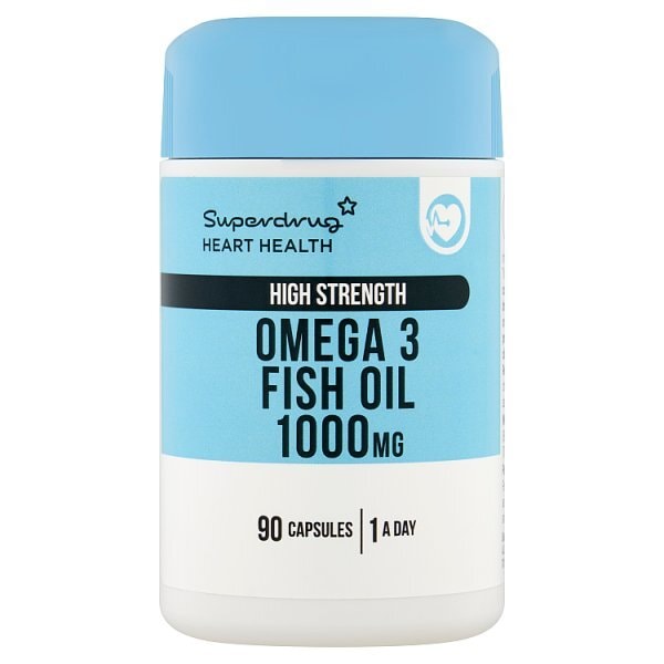 Superdrug Omega 3 Fish Oil 1000mg High Strength 90 Capsules