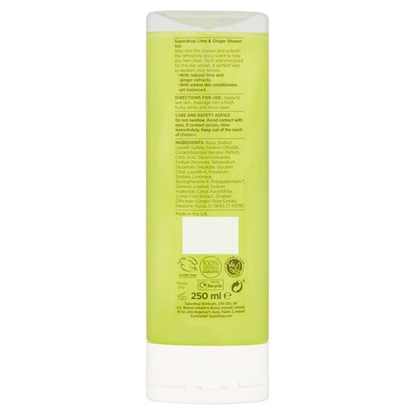 DNR Fruity Lime & Ginger Shower Gel 250ml