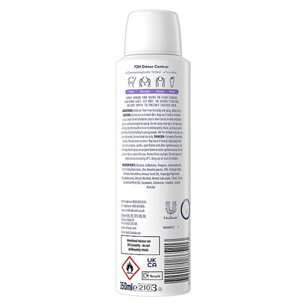 Sure Women Rio Coconut 72hr Whole Body Deodorant Spray 150ml