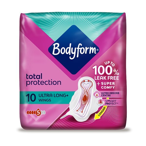 Bodyform Ultra Long Sanitary Towels Wings 10 pack