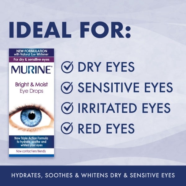 Murine Bright & Moist Eye Drops 15ml