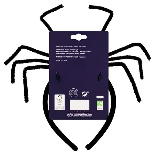 Superdrug Halloween Spider Headband