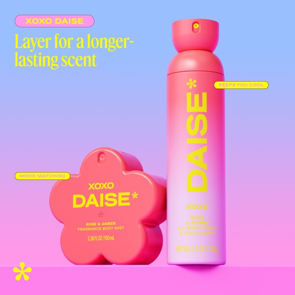 Daise Fragrance Body Mist Rose & Amber 100 Ml