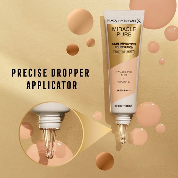 Max Factor Miracle Pure Foundation 82 Deep Bronze