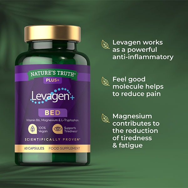 Levagen+ Bed Plus L Tryptophan, Mag & B6 For A Rested Mind