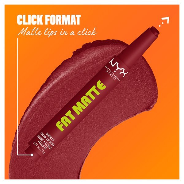 NYX Professional Makeup Fat Matte Lipstick, Berry Smooth