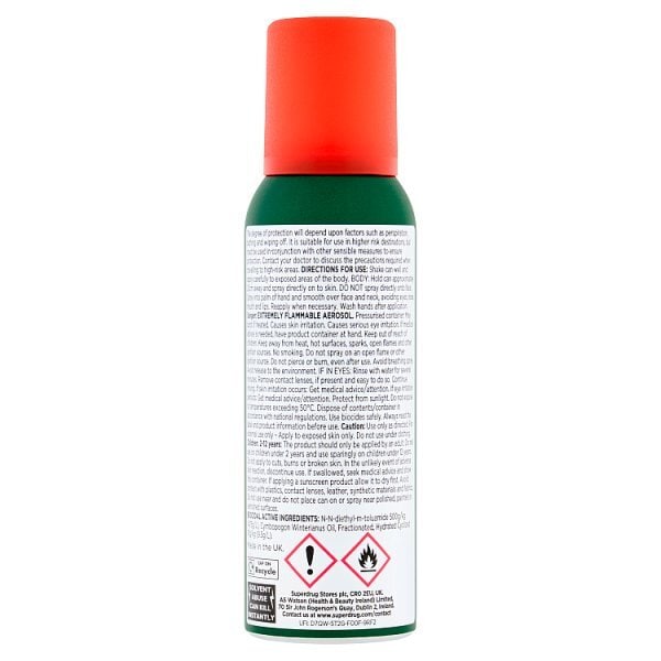 Superdrug Buzz Off Extra Strength Insect Repellent 125ml