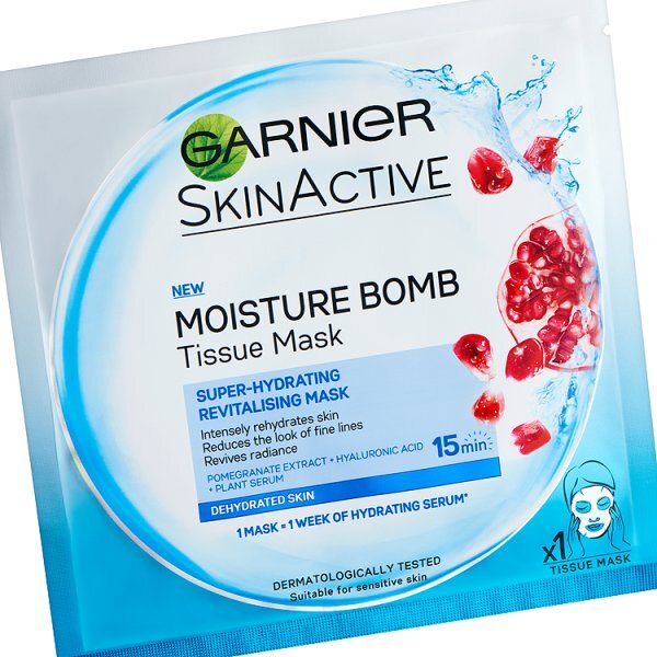 Garnier Moisture Bomb Pomegranate Hydrating Face Sheet Mask