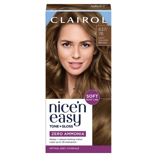 Clairol Nice'n Easy Tone+Gloss Semi-Permanent Hair Dye Golden Brown