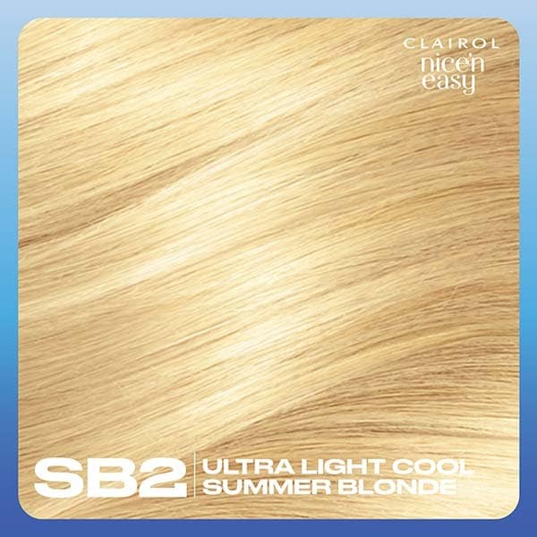 Clairol Nice'n Easy Hair Dye SB2 Ultra Light Summer Blonde