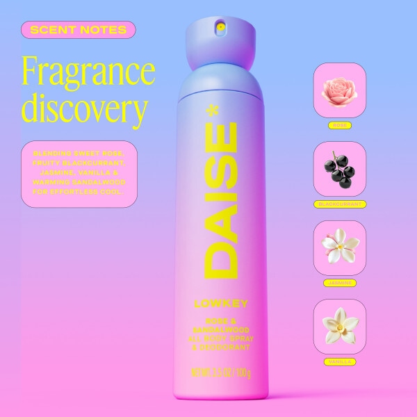Daise All Body Spray & Deodorant Lowkey 120ml