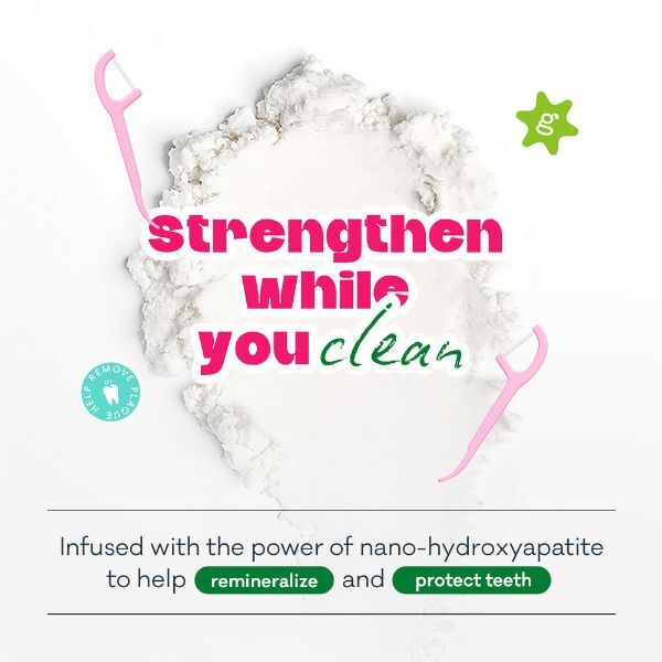 Grin Ultra Smooth Raspberry Floss Picks 80pk Canister