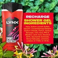 Lynx Bodywash Shower Gel Fresh Recharge 500ml