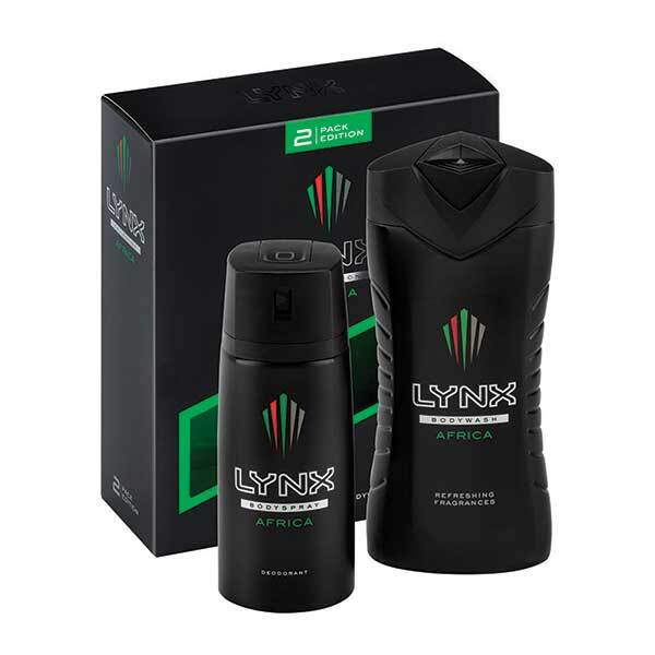 Lynx Africa Duo Body Spray & Body Wash Gift Set